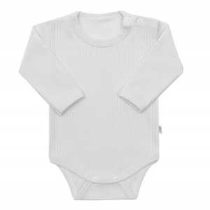 Body s dlhým rukávom New Baby Practical biele, 56