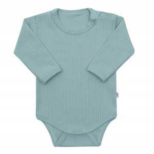 Body s dlhým rukávom New Baby Practical zelené, 56