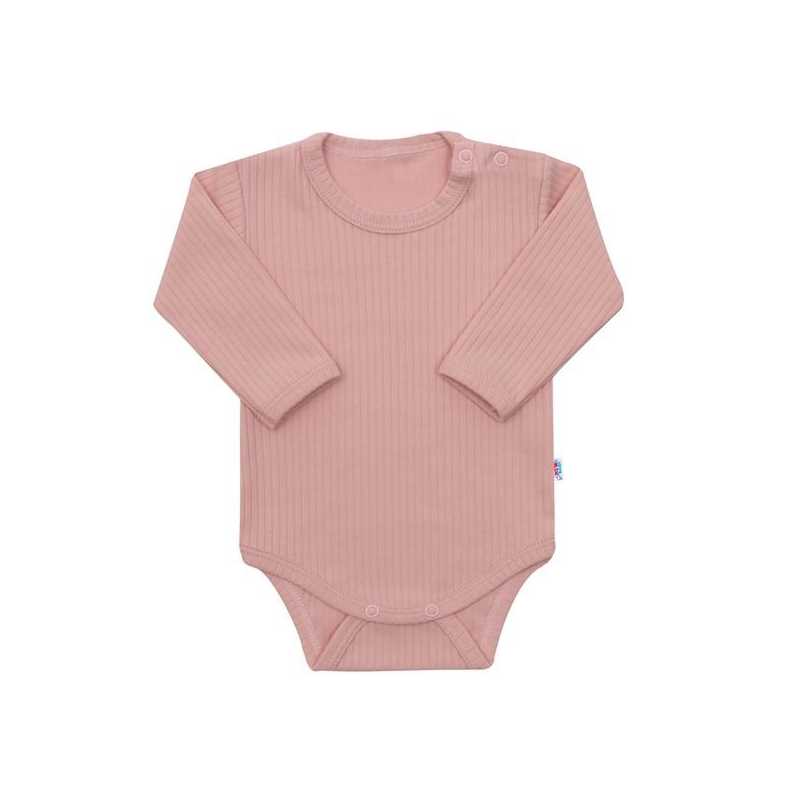 Body s dlouhým rukávem New Baby Practical růžové, 68