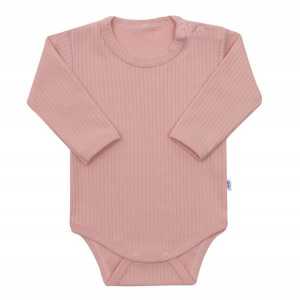 Body s dlhým rukávom New Baby Practical ružové, 74