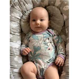 Dojčenské body New Baby Rebel lila, 56