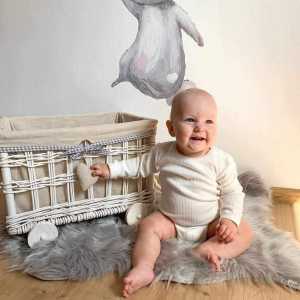 Kojenecké body New Baby Sweetie vanilka, 68