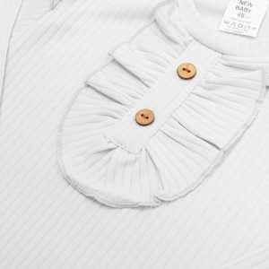 Dojčenské body New Baby Stripes biele, 56