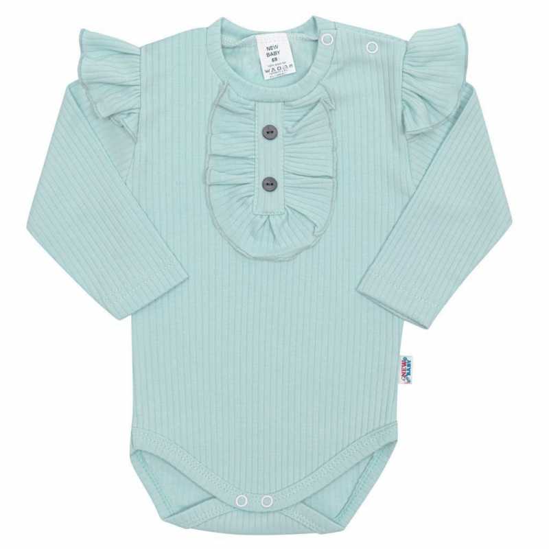 Kojenecké body New Baby Stripes ledově modré, 68