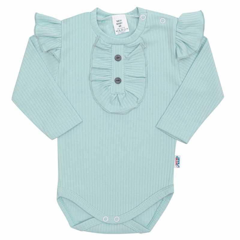 Kojenecké body New Baby Stripes ledově modré, 74