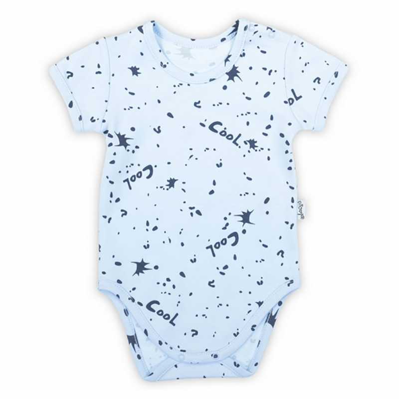 Dojčenské bavlnené body s krátkym rukávom Nicol Max light, 80