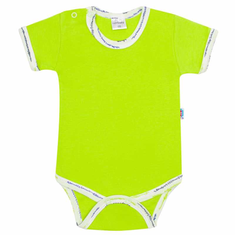 Dojčenské bavlnené body s krátkym rukávom New Baby Summertime chlapec, 56