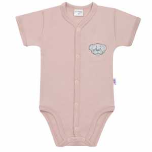 Kojenecké bavlněné celorozepínací body New Baby BrumBrum old pink, 56