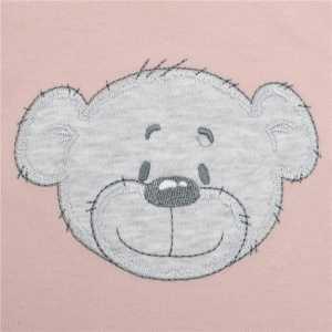 Kojenecké bavlněné body s krátkým rukávem New Baby BrumBrum old pink grey, 56