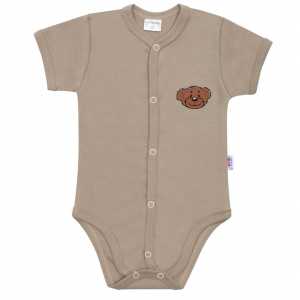 Kojenecké bavlněné celorozepínací body New Baby BrumBrum latte, 62