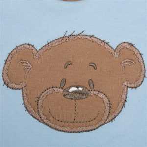 Kojenecké bavlněné body s krátkým rukávem New Baby BrumBrum blue brown, 86