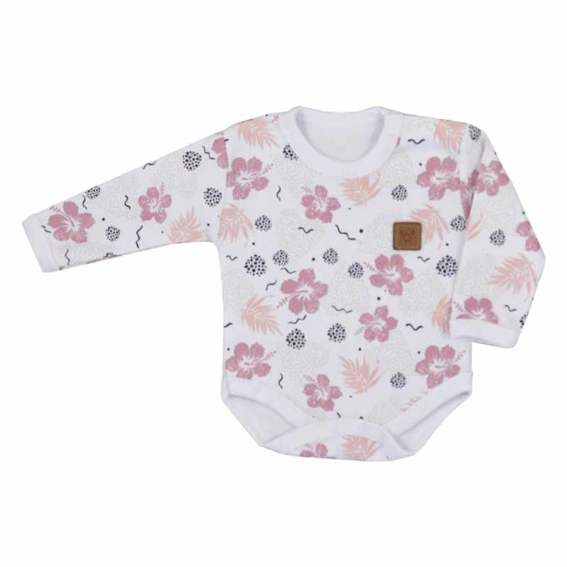 Dojčenské body s dlhým rukávom Koala Flowers, 62