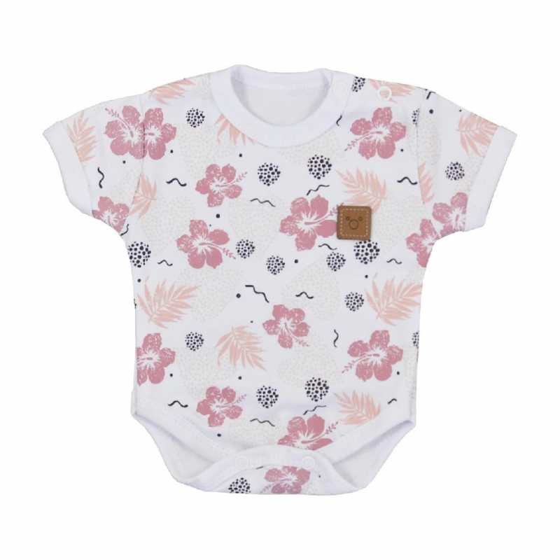 Dojčenské body s krátkym rukávom Koala Flowers, 68