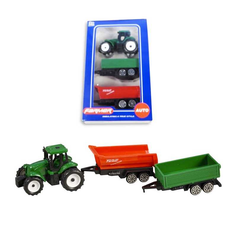 Traktor s vlečkami