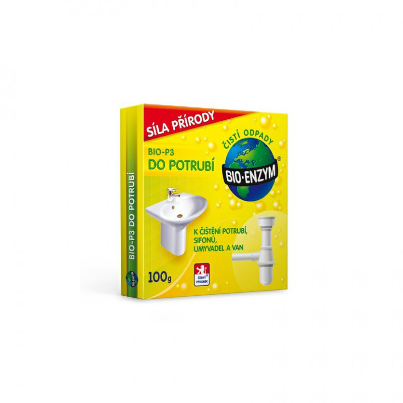 Bio-Enzým Bio-P3 Biologický prípravok na upchaté trubky 100g