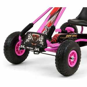 Detská šliapacia motokára Go-kart Milly Mally Thor ružová