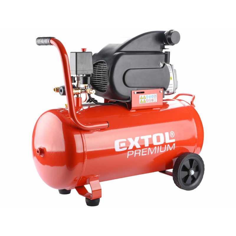 Kompresor olejový, 1,8kW, 50l, 8bar, EXTOL PREMIUM 8895315