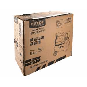 Kompresor olejový, 1,8kW, 50l, 8bar, EXTOL PREMIUM 8895315