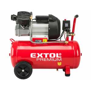 Kompresor olejový dvojvalcový, 2,2kW, 50l, 8bar, EXTOL PREMIUM 8895320