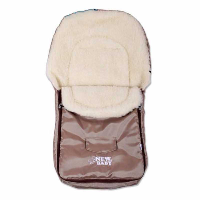 Zimný fusak New Baby Classic Wool brown