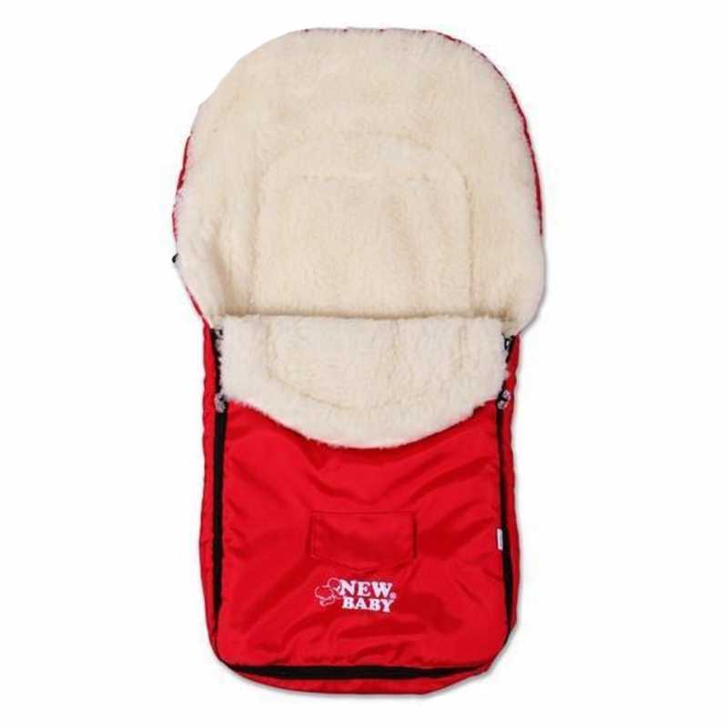Zimný fusak New Baby Classic Wool red