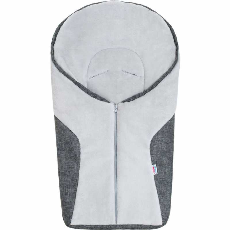 Luxusný zimný fusak New Baby Car grey
