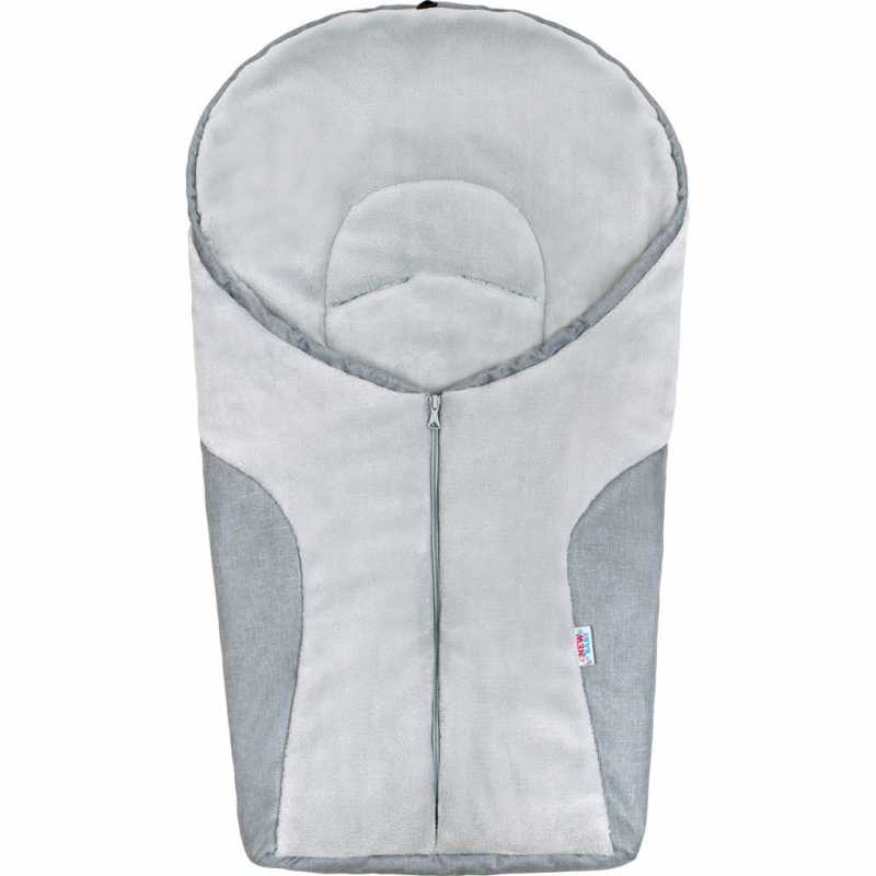 Luxusný zimný fusak New Baby Car light grey