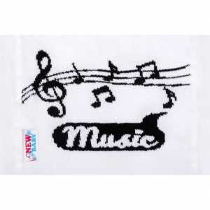 Bavlnené pančucháčky New Baby Music biele, 62