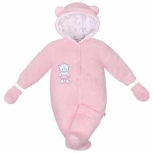 Zimní kombinézka New Baby Nice Bear růžová, 62