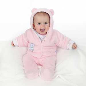 Zimná kombinézka New Baby Nice Bear ružová, 74