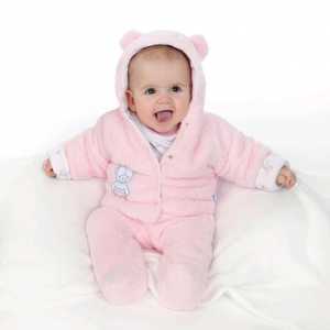 Zimný kabátik New Baby Nice Bear ružový, 74
