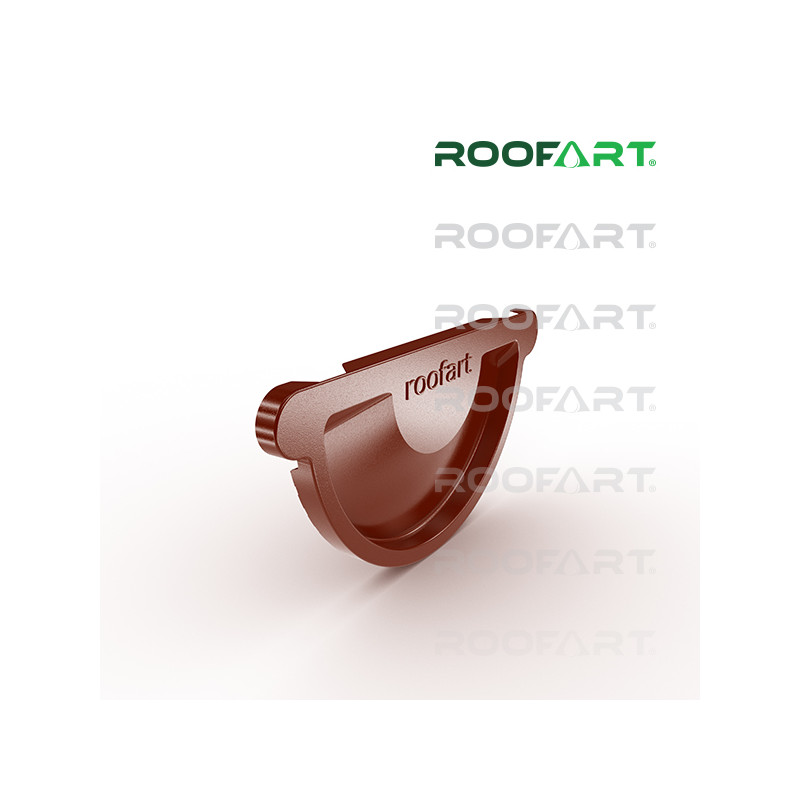 ROOFART Čelo univerázlne s tesnením CU 150mm - tmavo červená (RAL 3009)