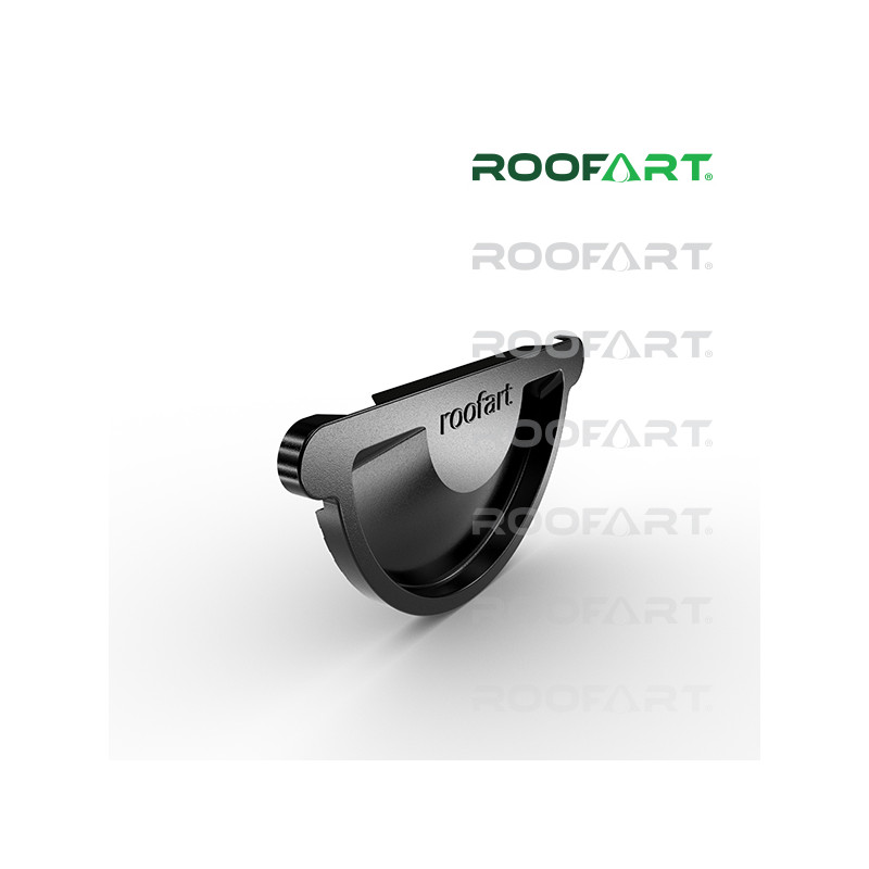 ROOFART Čelo univerzálne s tesnením CU 150mm - cierna  (RAL 9005)