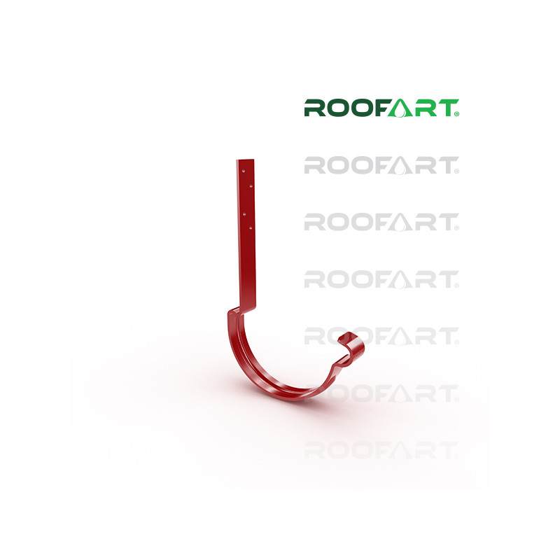 ROOFART Hák oceľový krokvový s plieškom 4-5mm CJP 150mm - svetločervená (RAL 3011)