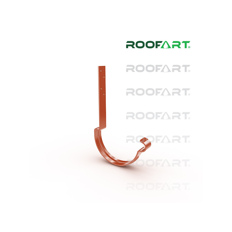 ROOFART Hák ocelový krokvový s plíškem 4-5mm CJP 150mm - cihlová (RAL 8004)