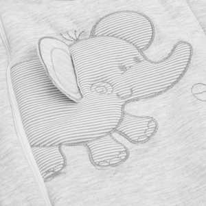 Zimná kombinézka New Baby Winter Elephant svetlo sivá, 68