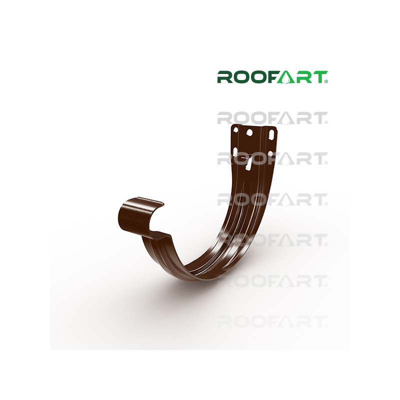 ROOFART Hák čelový s plieškom HC 150mm - čokoládová (RAL 8017)