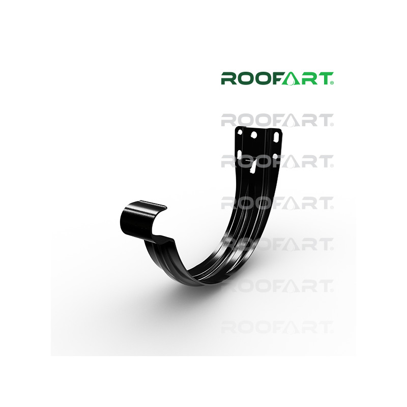 ROOFART Hák čelový s plieškom HC 150mm - čierna (RAL 9005)