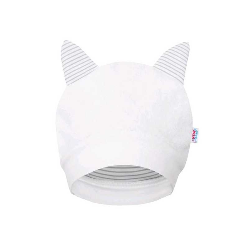 Luxusná detská zimná čiapočka s uškami New Baby Snowy collection, 62
