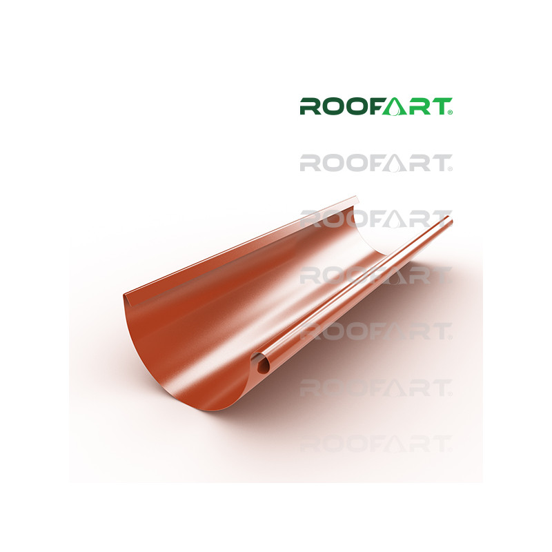 ROOFART Žľab dl. 3m, 150mm - tehlová (RAL 8004)
