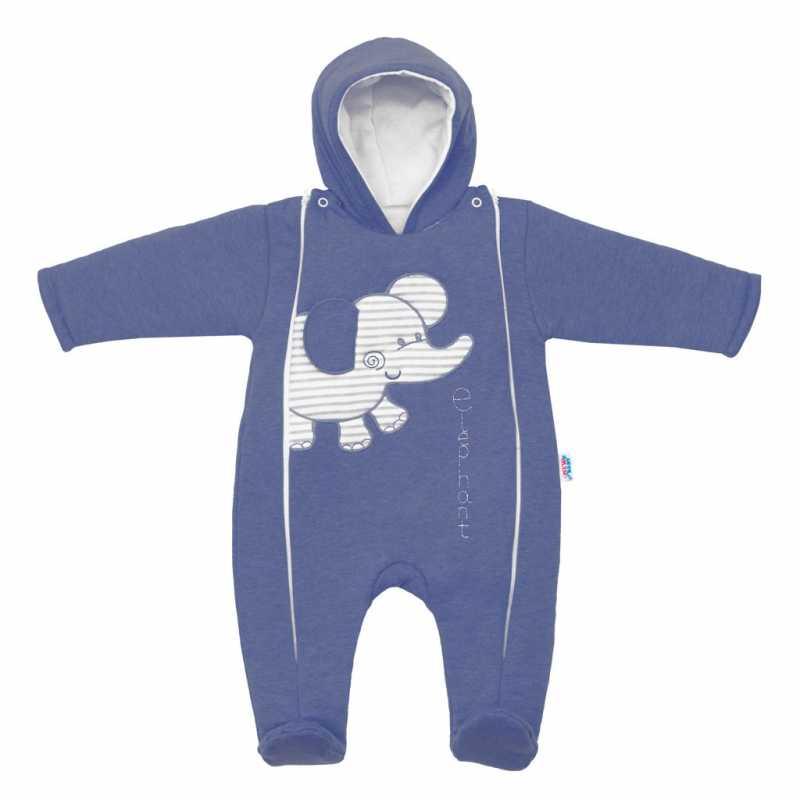 Zimná kombinézka New Baby Winter Elephant jeans, 56