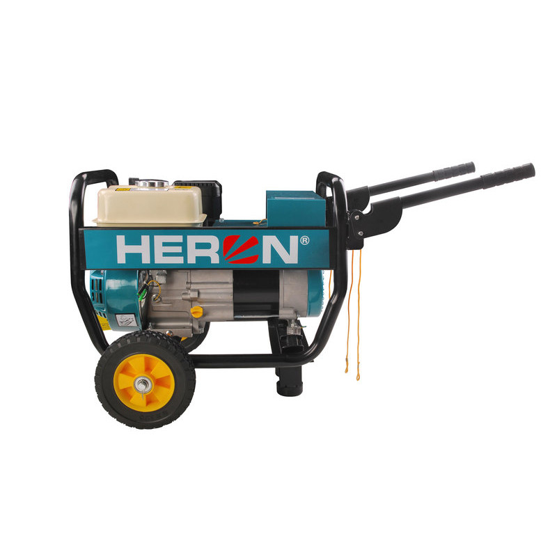 Elektrocentrála benzinová Industrial, 1F, 7,0kW/230V, podvozek, HERON 8896133