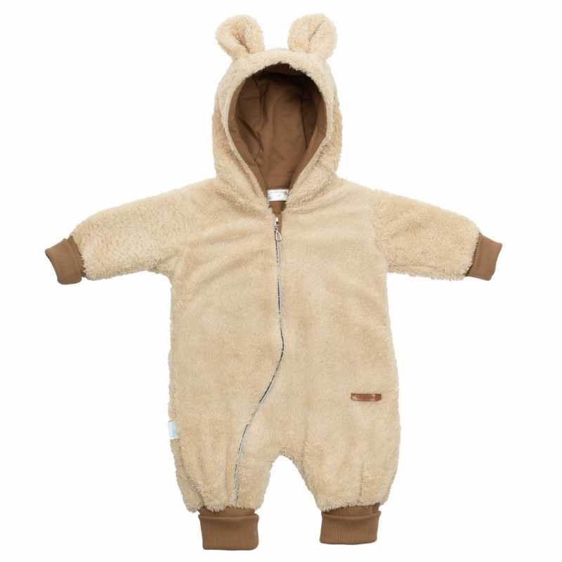 Luxusný detský zimný overal New Baby Teddy bear béžový, 56