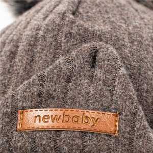 Jesenná dojčenská čiapočka so šatkou na krk New Baby Special One hnedá, 68