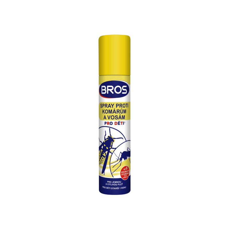 Sprej proti komárom a osám pre deti 90 ml, BROS