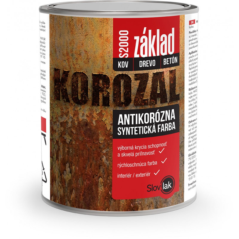 KOROZAL základ S 2000, ČERVENO-HNEDÁ 1kg