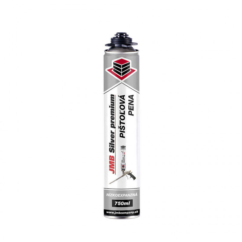 Nízkoexpanzná PU pena pištoľová 750 ml, JMB Silver premium