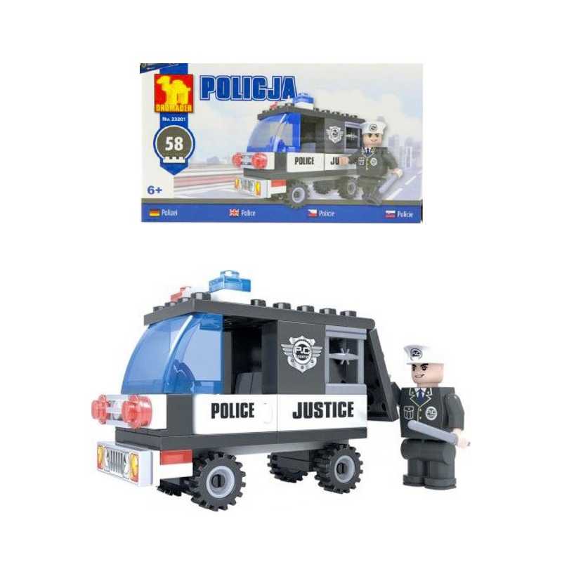 Stavebnica Polícia Dodávka 58 častí