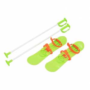 Dětské lyže s vázáním a holemi Baby Mix BIG FOOT 42 cm zelené
