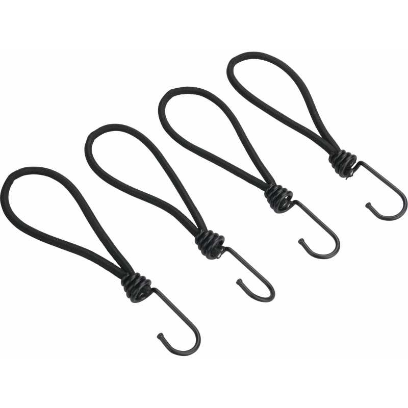 Napínač plachty gumový s hákom, 4ks, 18cmx6mm, latex, EXTOL PREMIUM 8861110